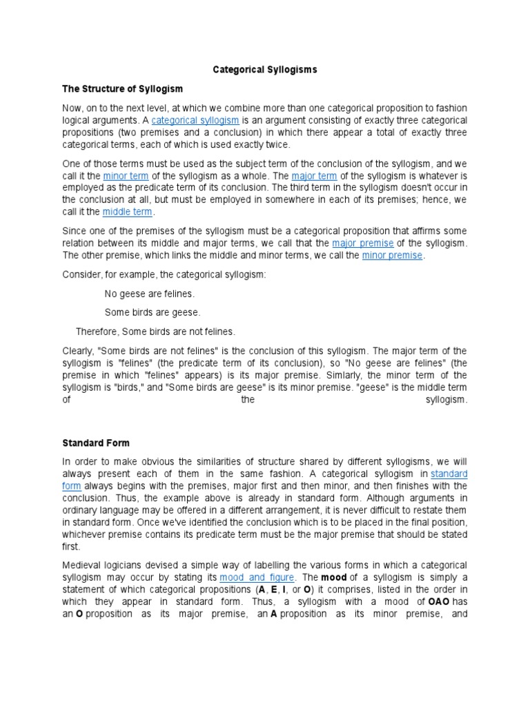 Syllogism essay picture