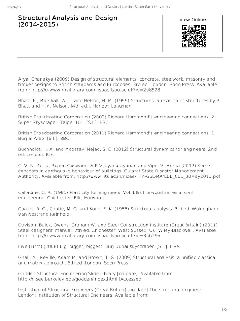 Structural Analysis and Design Resources | PDF | Civil Engineering ...
