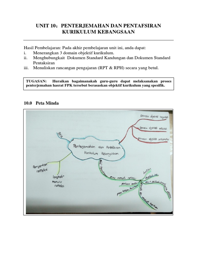Unit 10 Penterjemahan Pentafsiran Kurikulum Pdf