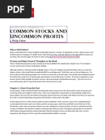 Common Stocks and Uncommon Profits