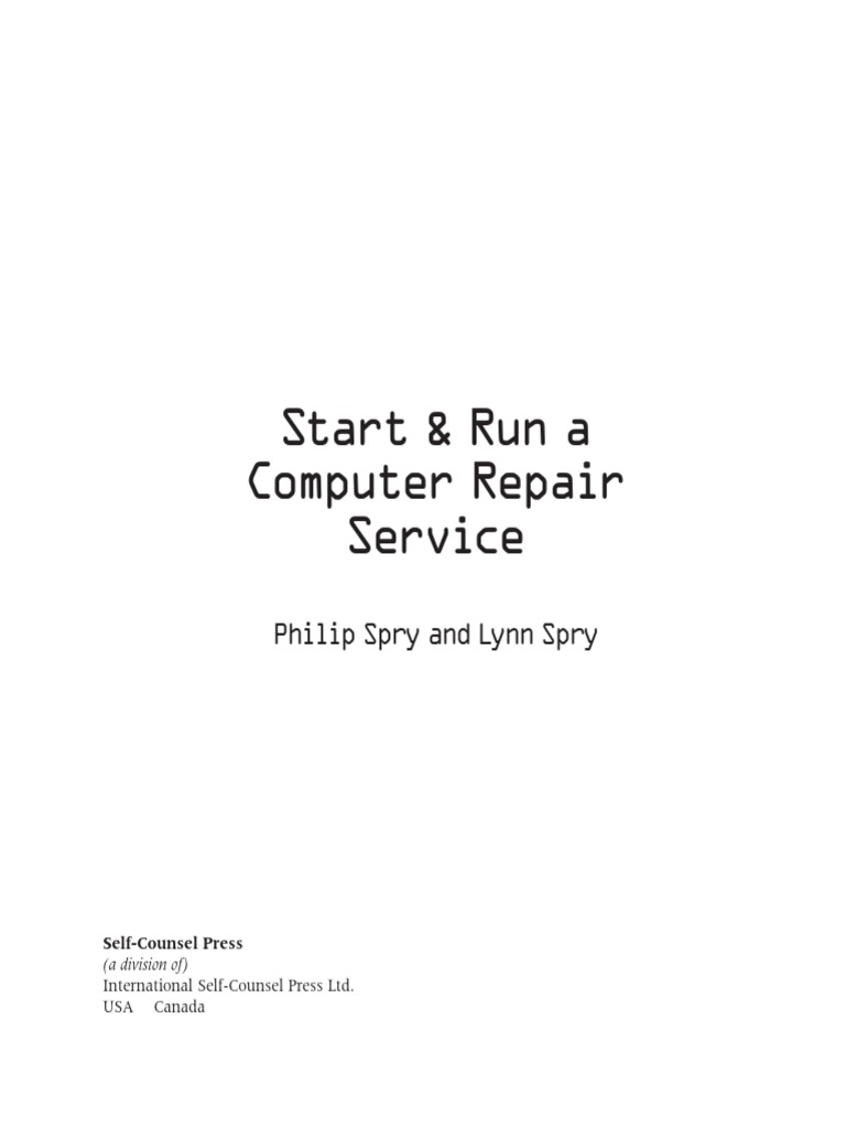 SR Computer Repair PDF | PDF | Retail | Business