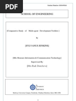 Download COMPARATIVE STUDY OF MULTIAGENT SYSTEMS DEVELOPMENT TOOLKITS by Sylvanus Jenkins  SN34032186 doc pdf