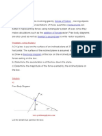 Exercises Inclind Plane With Solutions