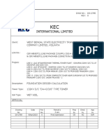 WBSETCL 132kV transmission line foundation design