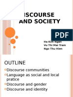 Discourse and Society: Ha Kim Ngan Vu Thi Mai Tram Ngo Thu Hien