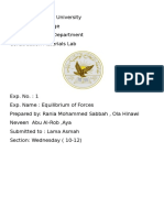 Equilibrium of Forces