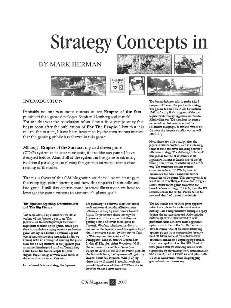 Empire of the Sun Strategy Guide | PDF | Empire Of Japan | Allies Of ...