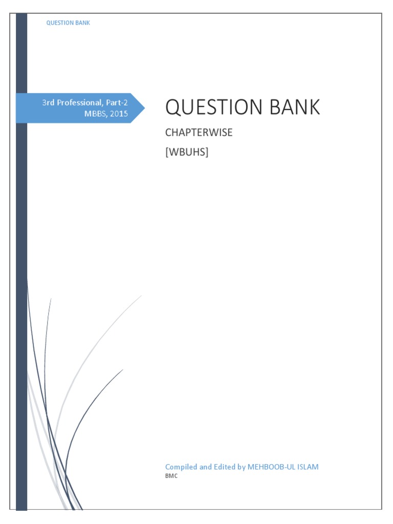 3rd Professional MBBS Question Bank | PDF | Breast Cancer | Wound