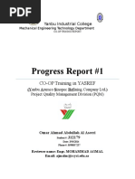 Progress Report #1: CO-OP Training in YASREF