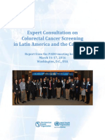 Expert Consultation Colorectal Cancer Screening Latin America & Caribbean