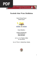 Solar Water Distillation 490A Final Report PDF