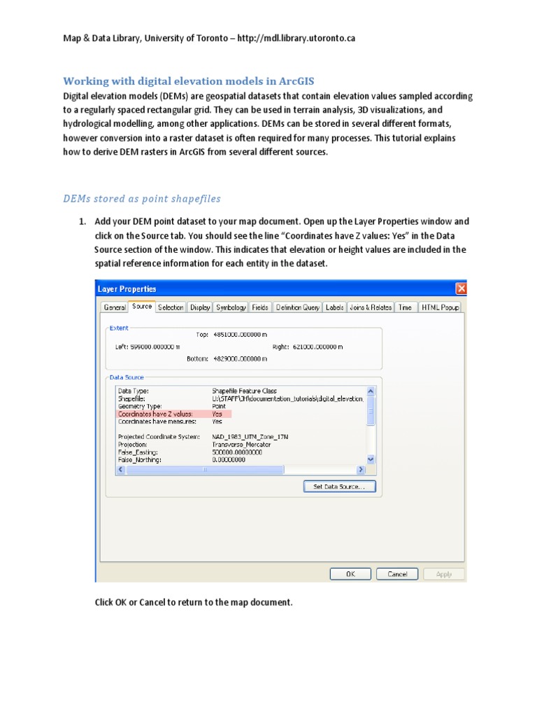 Working Digital Elevation Models Arcgis - 0 PDF | PDF