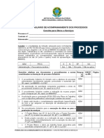 Check List para Formalizao de Processo Na Modalidade Convite - Obras e Servios de Engenharia