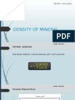 Density of Mineral