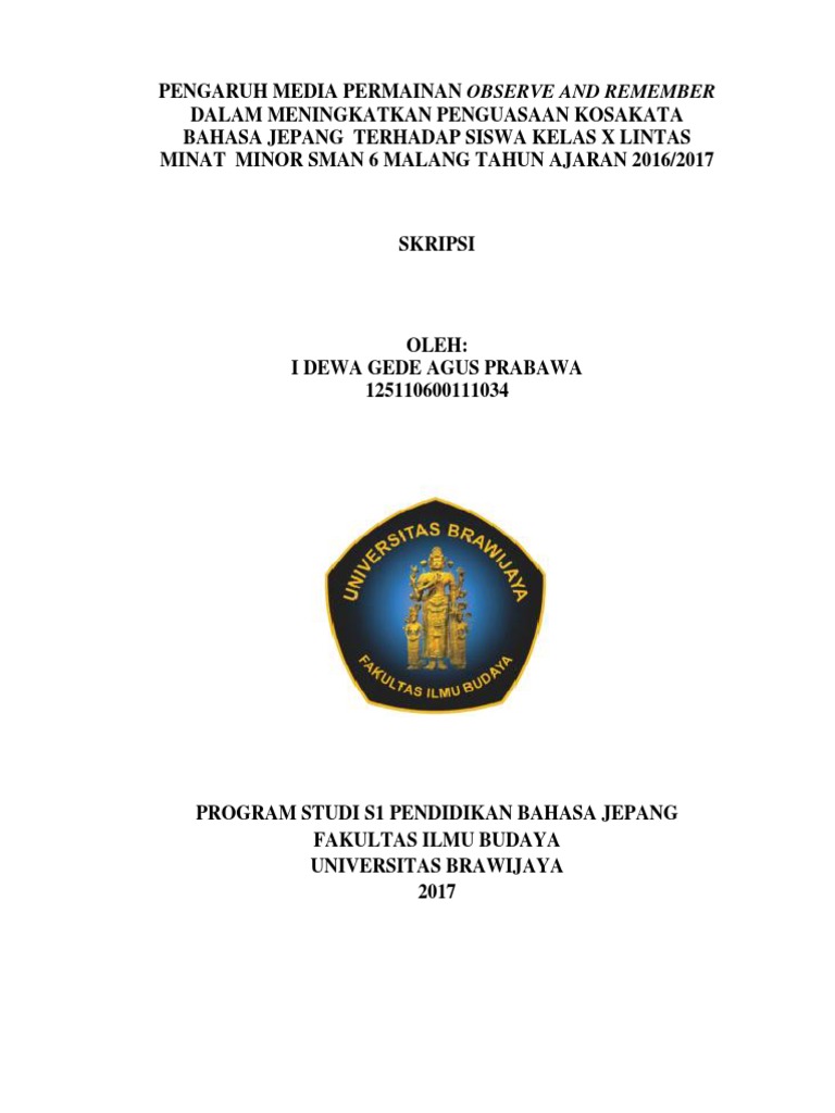 Cover Daftar Isi Pdf