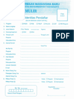 Formulir Pendaftaran Penmaru UMY PDF