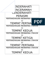 Pertandingan dan Kegiatan Sekolah Tahun 1-3