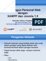 Presentasi Personal Web dengan Joomla pada Server XAMPP