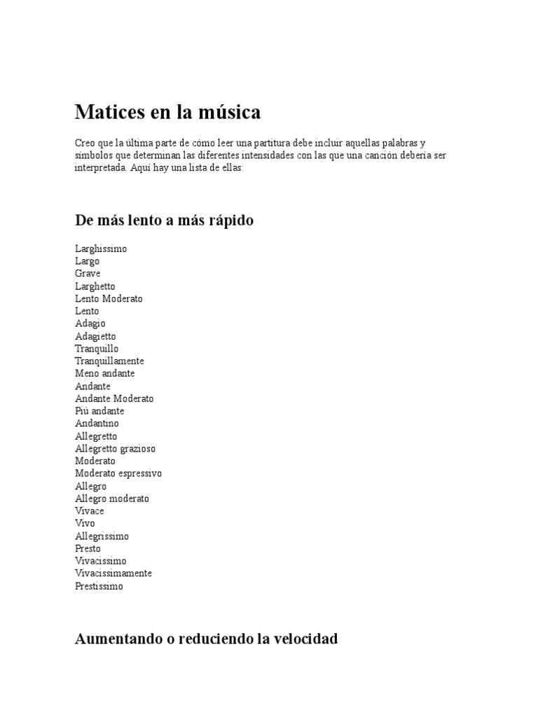 Matices en La Música | PDF | Acorde (Música) | Escala (música)