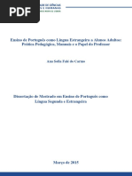Dissertação de Mestrado - Ana Sofia Carmo - EPLE a Alunos Adultos, o Manual e o Papel do Professor