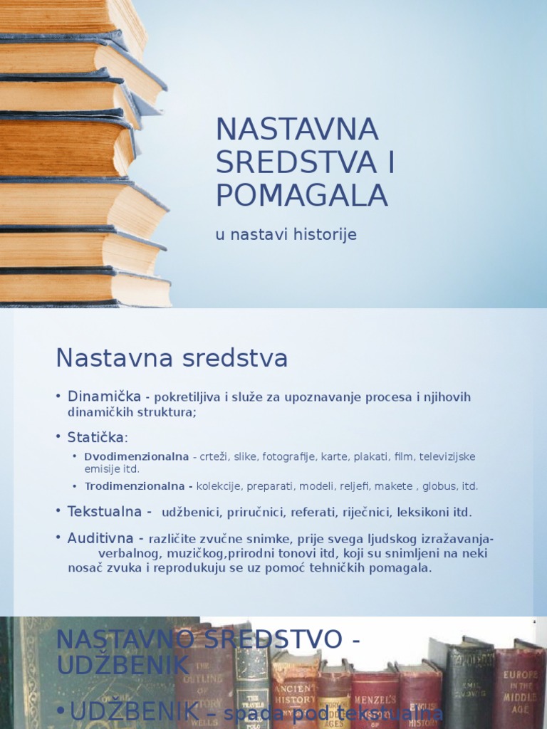 Nastavna Sredstva I Pomagala | PDF