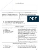 Lesson Plan Template: RL.2.5: Describe The Overall Structure of A Story