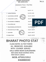 Bharat Photo Stat: Class Notes & Test Paper All Branches Available With Courier Service Kalu Sarai Near Gurudwara