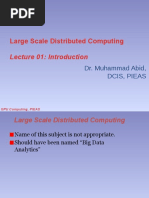 Large Scale Distributed Computing: Lecture 01: Introduction