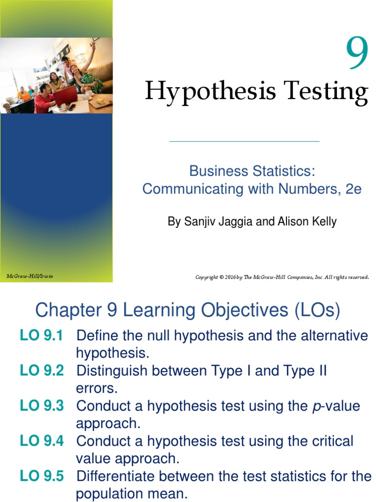 Testing of Hypothesis - One Sample | PDF | P Value | Type I And Type Ii ...