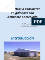 Parametros A Considerar en Galpones Con Ambiente Controlado - Dr. Nicolás Gambardella