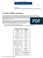 Latex 2 HTML