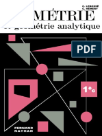 Lebossé, Hémery, Géométrie et Géométrie Analytique, 1re C (1966)