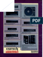 Sistema de Som Gradiente Esotech 1985