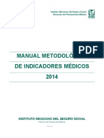 Manual Metodologico de Indicadores Medicos Imss 2014