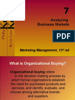 Analyzing Business Markets: Marketing Management, 13 Ed