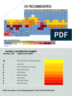 PRE Pigmentation Recommendation: Target Shade