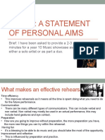 Task 1 Personal Aims