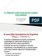 A Társas Kapcsolatok Korai Fejlődése