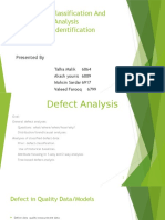 Defect Classification and Analysis Risk Identification: Presented by