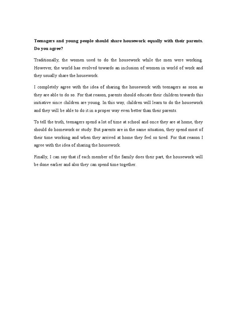 Write sentences about the chores you do in your home image