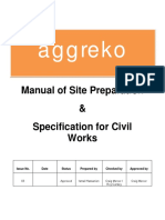 Aggreko: Manual of Site Preparation & Specification For Civil Works