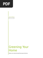 WD G-Greening Your Home