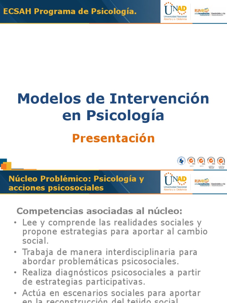 Modelos de Intervención en Psicología | PDF | Epistemología | Sicología