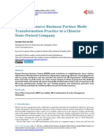 Human Resource Business Partner Mode Transformation Practice in A Chinese State-Owned Company