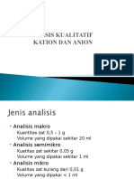 Analisis Kualitatif Kation Dan Anion Sic