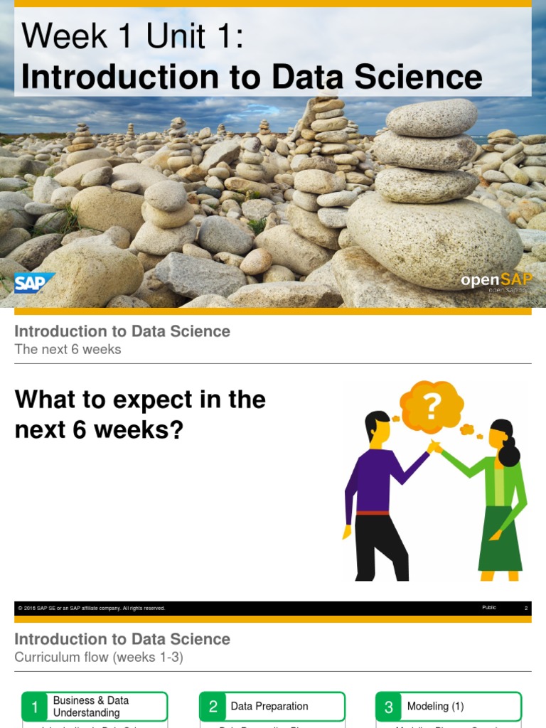 OpenSAP Ds1 Week 1 Unit 1 INTRODS Presentation | PDF | R (Programming ...
