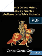 Historia Del Rey Arturo y de Los Nobles - Carlos Garcia Gual