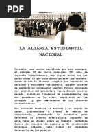 Manifiesto Alianza Estudiantil Nacional