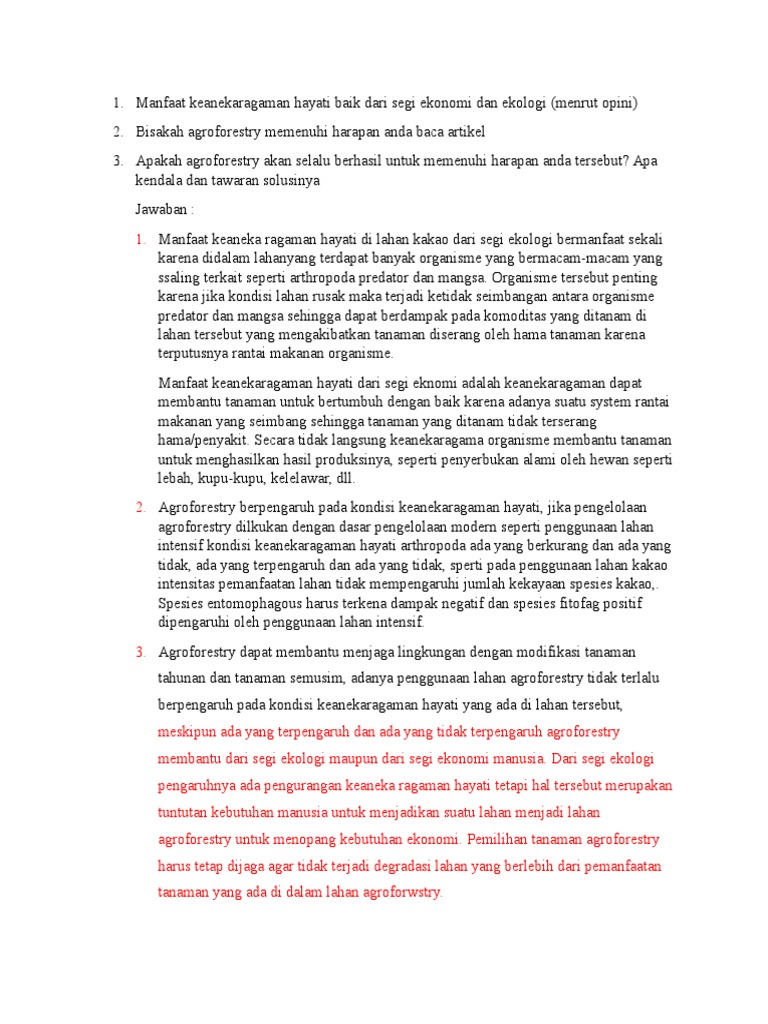 Keberagaman Hayati Tenjolayar: Kunci Pertanian Berkelanjutan