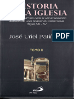 Uriel Patiño, José. Historia de La Iglesia. Siglos VIII - XV PDF